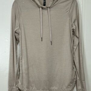 GAIAM lightweight creamy beige pullover Hoodie Sweatshirt